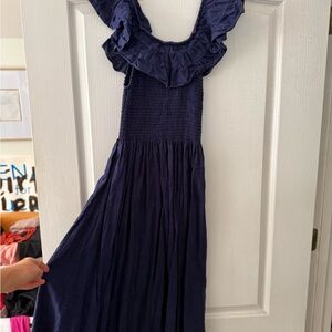 Hill House Deep Blue Smocked Dress